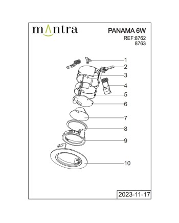 PANAMA * Empotrable LED CCT Blanco 6W